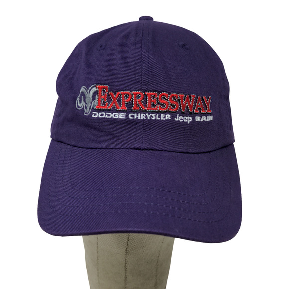 Expressway Dodge, Chrysler, Jeep, Ram Slideback Hat Purple OSFM Embroidered - Picture 1 of 12